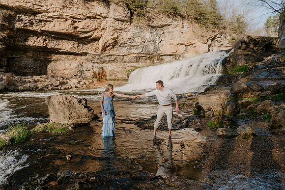 summer engagement waterfall photoshoot-72