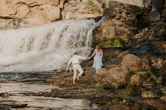 summer engagement waterfall photoshoot-99