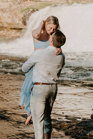 summer engagement waterfall photoshoot-76