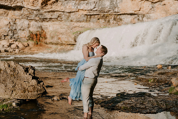 summer engagement waterfall photoshoot-77