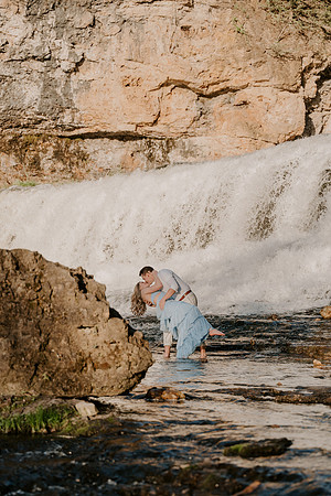 summer engagement waterfall photoshoot-105