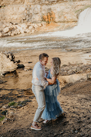 summer engagement waterfall photoshoot-47