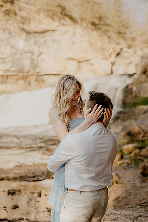 summer engagement waterfall photoshoot-25